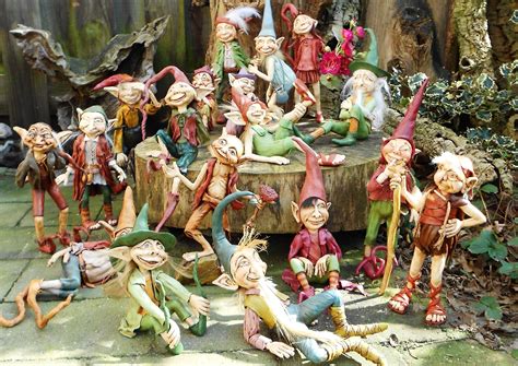 goblins made of formo clay and apoxie sculpt fairy art dolls elves