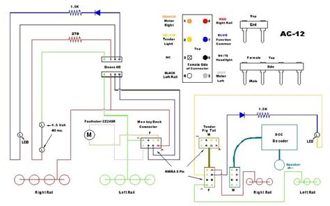 model railroad june   cab  dcc wiring diagrams