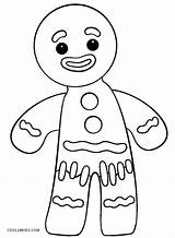 Gingerbread Coloring Man Pages Shrek Story Cookie Printable Christmas Color Colouring Navidad Ginger Gingy Sheets Bread Woman Do Print Easy sketch template