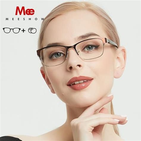meeshow titanium alloy prescription eyeglasses frame women s glasses