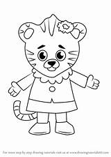 Coloring Tiger Daniel Margaret Pages Neighborhood Print Draw Drawing Printable Kids Step Tigers Tutorials Color Cartoon Getdrawings Everfreecoloring Learn sketch template