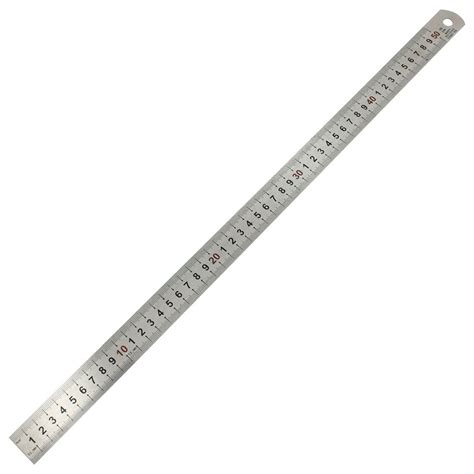 double side scale stainless steel straight ruler measuring tool cm