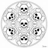 Mandala Skull Mandalas Colorir Coloriage Skeleton Qualidade Imprimer Colorier Mandale Joomazzucco Publicat Unknown sketch template