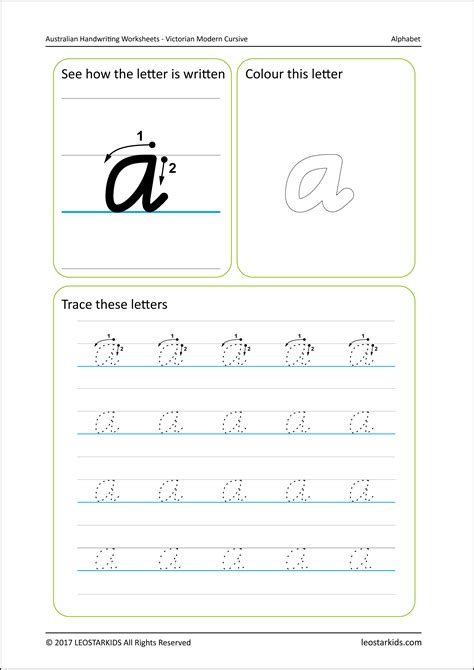 australian handwriting practice worksheets victorian modern cursive