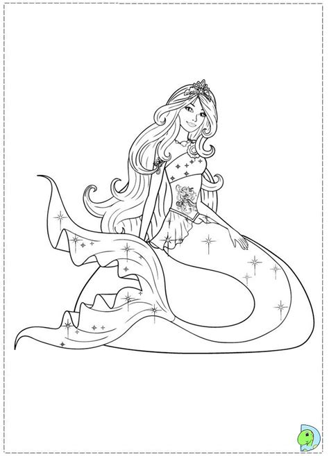 barbie   mermaid tale coloring page dinokidsorg