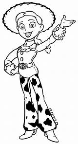 Coloring Jessie Toy Story Pages Popular sketch template