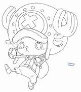 Chopper Piece Drawing Anime Lineart Tony Luffy Drawings Choose Board Cool sketch template