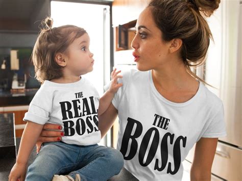 The Boss And The Real Boss Father And Son T Shirt Mother