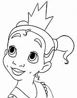 Tiana Coloring Princesas Prinzessin Tudodesenhos sketch template