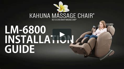 Kahuna Lm6800 Youtube Video In 2020 Massage Massage Chair Full Body