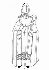 Nikolaus Ausmalbild Sankt Malvorlage Heiliger Bischof Ausmalen sketch template