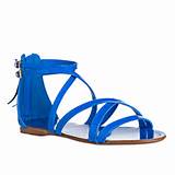 Pictures of Blue Dress Flat Sandals