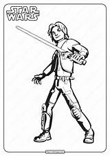 Ezra Bridger Starwars sketch template