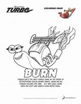 Turbo Coloring Pages Sheets Burn Colouring Printable Activity Movie Giveaway Worksheets Alphabet Kids Available Plus Fheinsiders Stores Now Tweet Racing sketch template