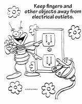 Electricity Coloring Safety Pages Electrical Drawing Worksheets Kitchen Louie Drawings Printable Designlooter Getdrawings Fire 710px 01kb Getcolorings Object Worksheeto Outlet sketch template