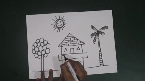 learn   draw landscape   basic shapes youtube