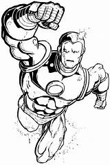 Coloring Superhero Pages Super Hero Sheets Iron Man sketch template