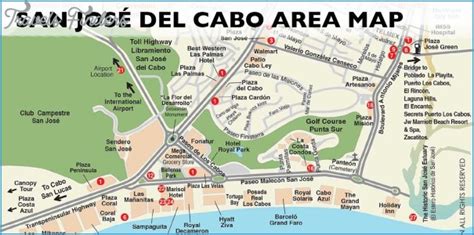 los cabos map tourist attractions travelsfinderscom