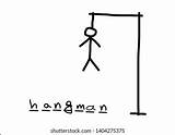 Hangman sketch template
