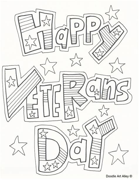 coloring pages veterans day