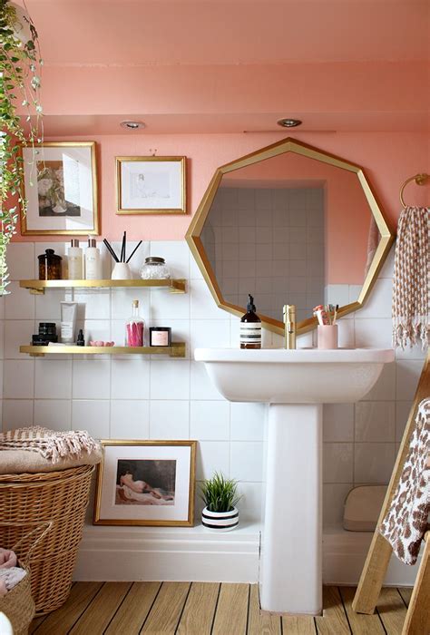 reveal   peach  gold bathroom refresh phase  swoon