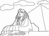 Coloring Pages Wonders Ancient Egypt Sphinx égypte Kids Related Posts sketch template