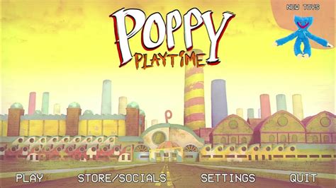 Poppy Playtime Chapter 3 Fanmade Title Screen Youtube