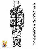 Army Coloring Uniform Print Pages Soldier Military Kids Soldiers Combat Yescoloring Printable Man Boys Female Noble sketch template