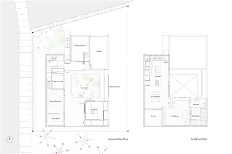 traditional japanese house floor plan  courtyard