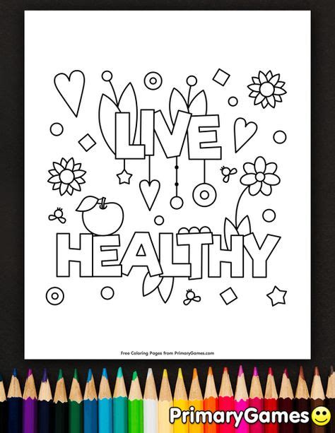 healthy coloring page  printable  coloring pages