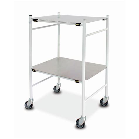 bristol maid mild steel dressing trolley    mm removable shelves sports supports