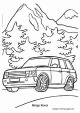 Rover Coloring Pages Range Land Evoque Automobile Print Book Browser Window Getdrawings Getcolorings sketch template