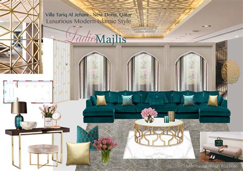 interior design  villa  qatar  behance