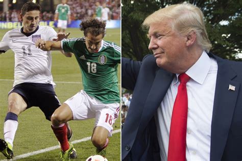 donald trump stars  freakishly intense  mexico soccer video