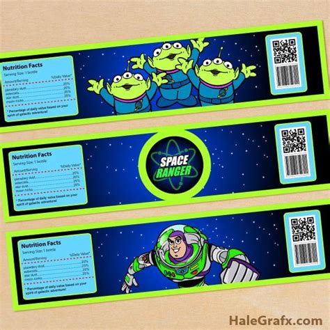 Free Printable Toy Story Buzz Lightyear Water Bottle Labels Buzz