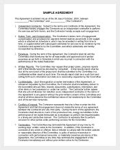 agreement templates word  pages  premium templates