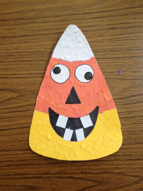 silly candy corn   torn paper fall art projects crafty kids