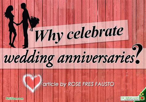 why celebrate wedding anniversaries