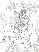 David Coloring Shepherd Pages Boy King Ark Goliath Jonathan Covenant Absalom Ausmalbilder Printable Abigail Harp Para Koenig Color Bible Getcolorings sketch template