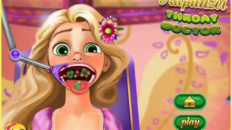 Rapunzel Throat Doctor Disney Princess Free Online Games