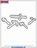 Minecraft Coloring Pages Mode Story Weapons Lego Pixel Kids Sword Weapon Clipart Drawings Choose Board Books Popular sketch template