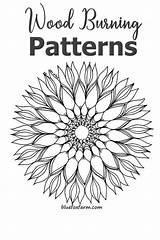 Patterns Beginner Woodburning Mandala Burn Pyrography Marijuana Bluefoxfarm Burned sketch template