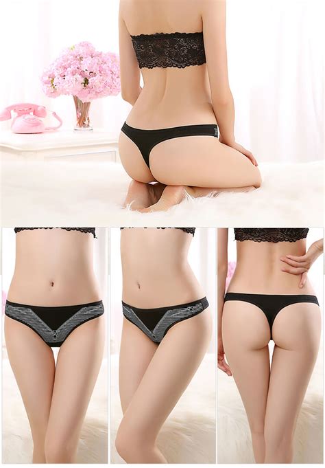yun meng ni underwear new style soft cotton thongs fashion funny