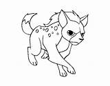 Hyena Coloring Coloringcrew sketch template