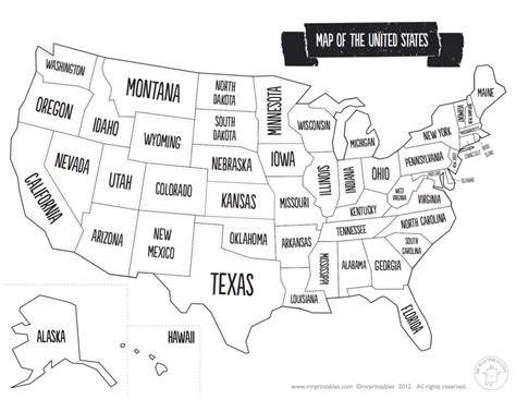 united states map quiz printout save  state map quiz printable