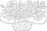 Fleurs Coloriages sketch template