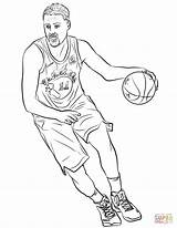Klay Raptors Curry Shaquille Oneal Players 76ers Ausmalen sketch template