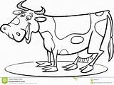 Cow Cartoon Coloring Funny Illustration Farm Vector Stock Pages Dessin Clipart Colorer Pour Outline Milker Depositphotos Library Cows Royalty Anime sketch template