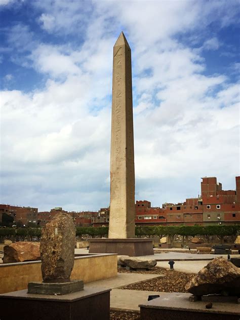 obelisk  senusret  located  al matariyyah heliopolis