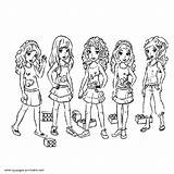 Lego Friends Coloring Pages Printable Girls Print Look Other Dolls sketch template